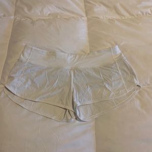 White lululemon shorts size 8